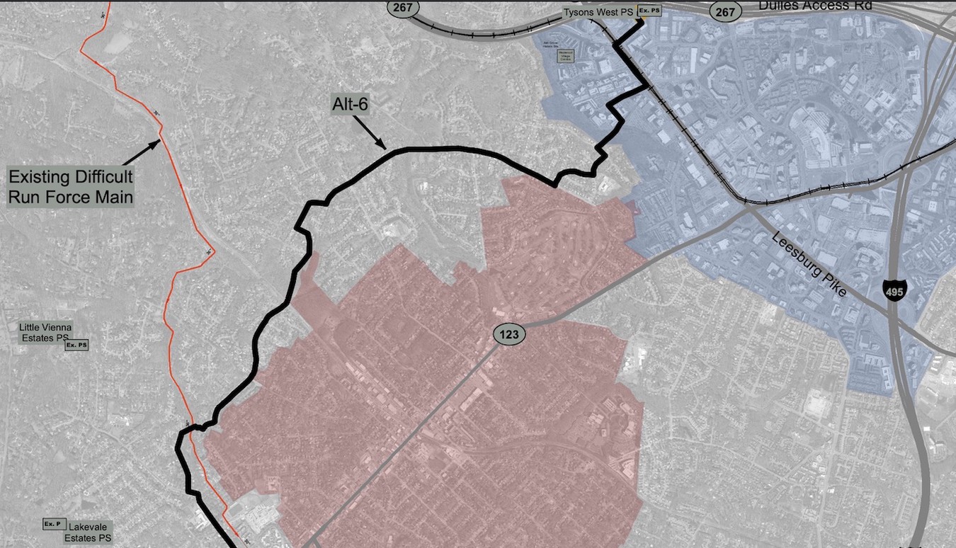 Tysons West PS Force Main Alternative - 6 through TCA